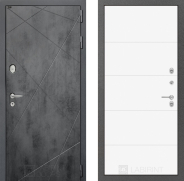 Дверь Лабиринт (LABIRINT) Лофт 13 Белый софт 960х2050 мм