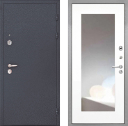 Дверь Интекрон (INTECRON) Колизей ФЛЗ-120-М Зеркало Белый матовый 960х2050 мм
