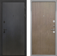 Дверь Интекрон (INTECRON) Профит Black ФЛ-295 Гладкая шпон Венге коричневый 860х2050 мм