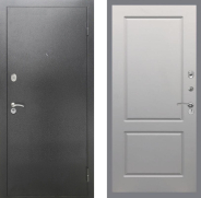 Дверь Рекс (REX) 2А Серебро Антик FL-117 Грей софт 960х2050 мм