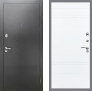 Дверь Рекс (REX) 2А Серебро Антик Line Силк Сноу 960х2050 мм