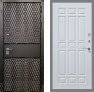 Дверь Рекс (REX) 15 Черный Кварц FL-33 Белый ясень